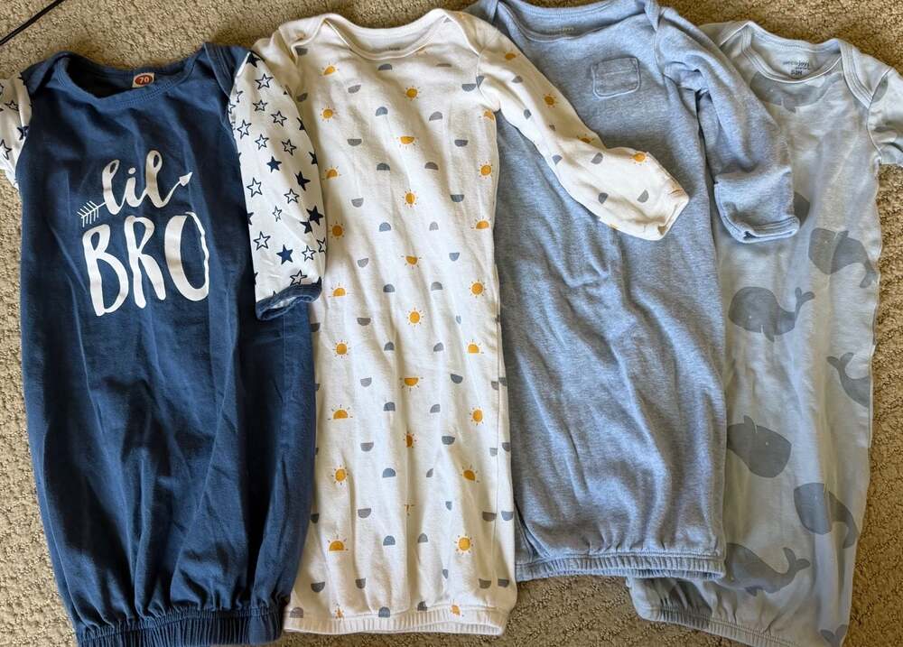 Simple Joys by Carter's Baby Boys Nightgowns Sleep Gowns 4-Pack
